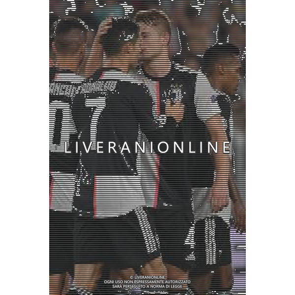 Torino 1.10.2019 Stadio Allianz Stadium Juventus vs Leverkusen Gruppo D Giornata 2 di 6 ©Falzone/Agenzia Aldo Liverani NELLA FOTO : Esultanza gol di Cristiano Ronaldo / AGENZIA ALDO LIVERANI SAS