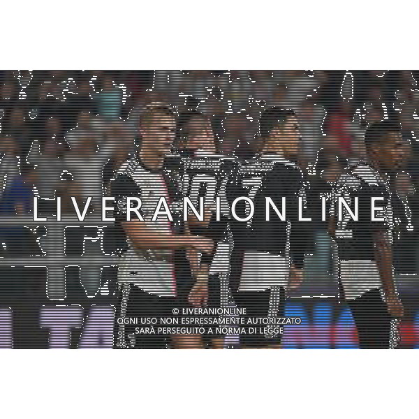 Torino 1.10.2019 Stadio Allianz Stadium Juventus vs Leverkusen Gruppo D Giornata 2 di 6 ©Falzone/Agenzia Aldo Liverani NELLA FOTO : Esultanza gol di Cristiano Ronaldo / AGENZIA ALDO LIVERANI SAS