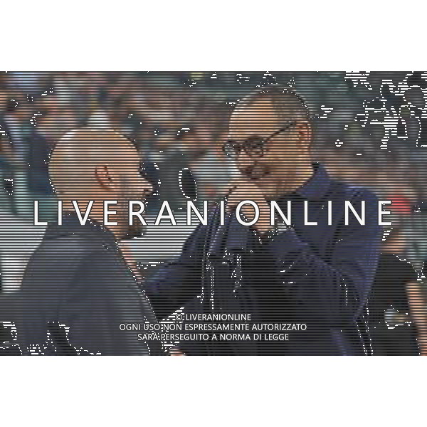 Torino 1.10.2019 Stadio Allianz Stadium Juventus vs Leverkusen Gruppo D Giornata 2 di 6 ©Falzone/Agenzia Aldo Liverani NELLA FOTO : Peter Bosz e Maurizio sarri / AGENZIA ALDO LIVERANI SAS