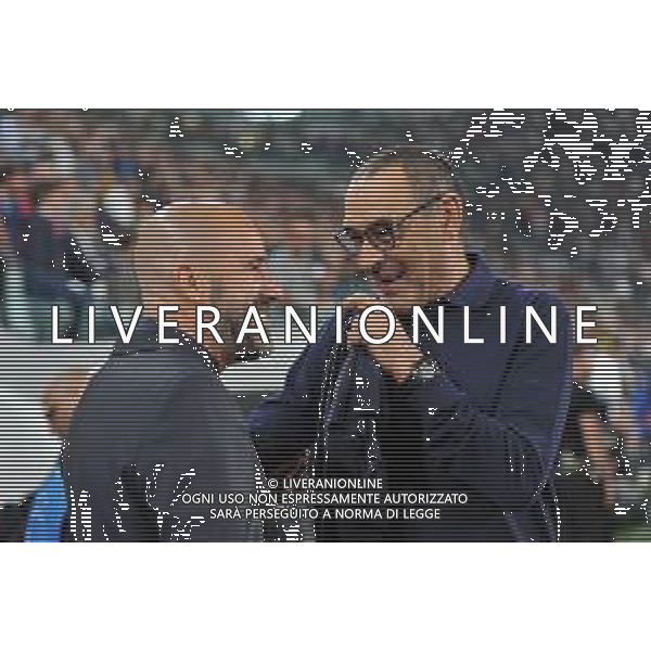 Torino 1.10.2019 Stadio Allianz Stadium Juventus vs Leverkusen Gruppo D Giornata 2 di 6 ©Falzone/Agenzia Aldo Liverani NELLA FOTO : Peter Bosz-Maurizio Sarri / AGENZIA ALDO LIVERANI SAS