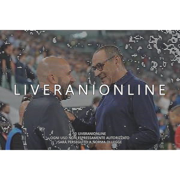 Torino 1.10.2019 Stadio Allianz Stadium Juventus vs Leverkusen Gruppo D Giornata 2 di 6 ©Falzone/Agenzia Aldo Liverani NELLA FOTO : Peter Bosz-Maurizio Sarri / AGENZIA ALDO LIVERANI SAS