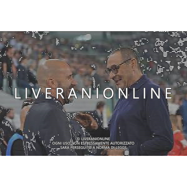 Torino 1.10.2019 Stadio Allianz Stadium Juventus vs Leverkusen Gruppo D Giornata 2 di 6 ©Falzone/Agenzia Aldo Liverani NELLA FOTO : Peter Bosz-Maurizio Sarri / AGENZIA ALDO LIVERANI SAS