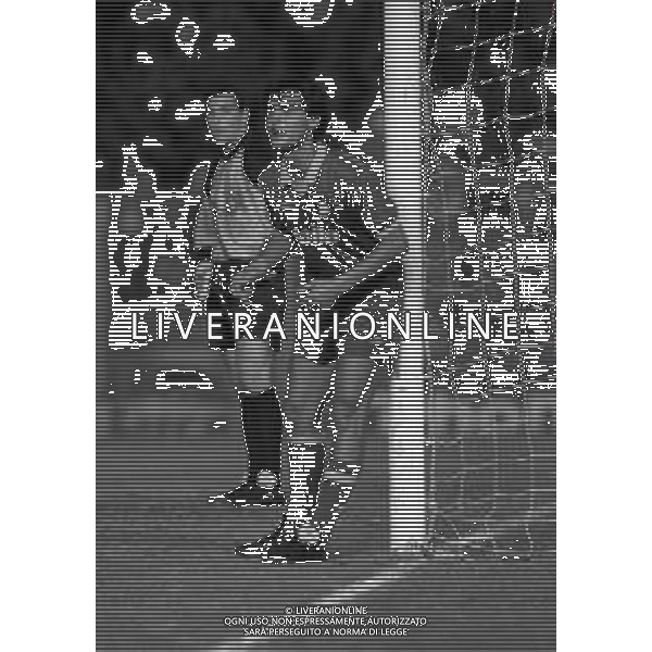 07-06-1986 GENOVA-COPPA ITALIA FINALE ANDATA SAMPDORIA ROMA 2-1 NELLA FOTO GIUSEPPE GIANNINI AG ALDO LIVERANI SAS