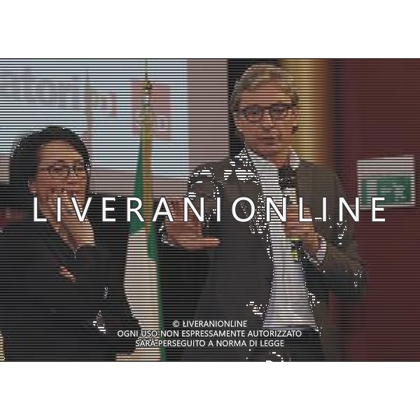 UNA NUOVA ITALIA - Terza festa Nazionale DEMS a Rimini 04/10/2019 nella foto: Andrea Gnassi sindaco di Rimini Emma Petitti Assessora al Bilancio dell Emilia Romagna ©Claudio Zamagni/Agenzia Aldo Liverani s.a.s