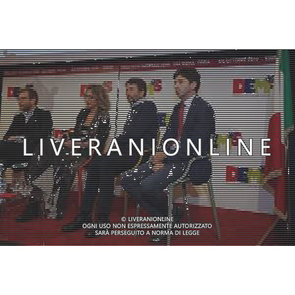 UNA NUOVA ITALIA - Terza festa Nazionale DEMS a Rimini 04/10/2019 nella foto: Roberto Speranza Ministro della Salute Dario Franceschini Ministro della Cultura e Anna Rossomando vicepresidente del senato Giuseppe Luciano Calogero Provenzano Ministro del Sud ©Claudio Zamagni/Agenzia Aldo Liverani s.a.s