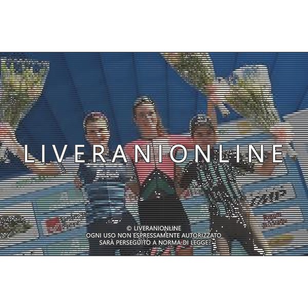 04-10-2019 Giro Dell\'emilia Donne; 2019, Parkhotel Valkenburg; 2019, Trek - Segafredo Women; 2019, Bigla; Vollering, Demi; Longo Borghini, Elisa; Noskova, Nikola; Bologna - San Luca; ©SIROTTI / AGENZIA ALDO LIVERANI SAS