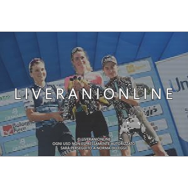 04-10-2019 Giro Dell\'emilia Donne; 2019, Parkhotel Valkenburg; 2019, Trek - Segafredo Women; 2019, Bigla; Vollering, Demi; Longo Borghini, Elisa; Noskova, Nikola; Bologna - San Luca; ©SIROTTI / AGENZIA ALDO LIVERANI SAS