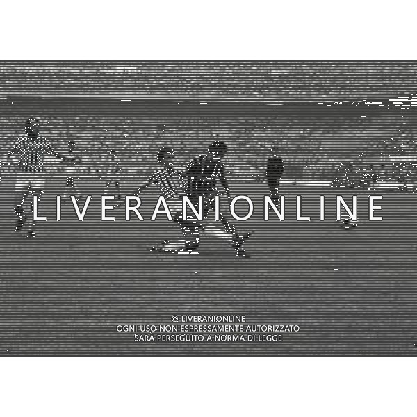 13-09-1981 MILANO-CAMPIONATO DI CALCIO SERIE A INTER ASCOLI 0-0 NELLA FOTO ANDREA MANDORLINI E ALESSANDRO ALTOBELLI AG ALDO LIVERANI SAS