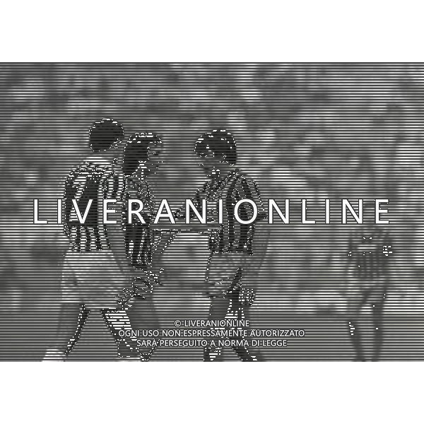 13-09-1981 MILANO-CAMPIONATO DI CALCIO SERIE A INTER ASCOLI 0-0 NELLA FOTO SALVATORE BAGNI E EVARISTO BECCALOSSI AG ALDO LIVERANI SAS