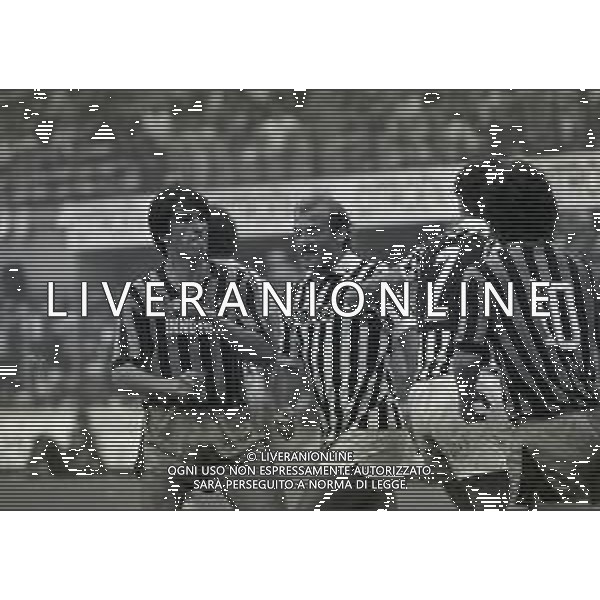 13-09-1981 MILANO-CAMPIONATO DI CALCIO SERIE A INTER ASCOLI 0-0 NELLA FOTO SALVATORE BAGNI E CARLO TREVISANELLO AG ALDO LIVERANI SAS