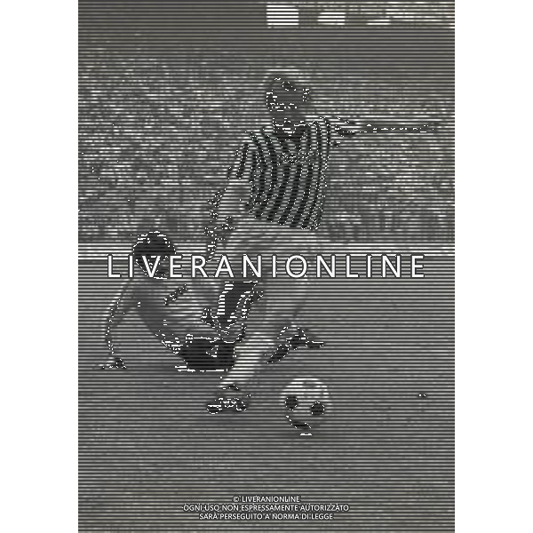 13-09-1981 MILANO-CAMPIONATO DI CALCIO SERIE A INTER ASCOLI 0-0 NELLA FOTO FABIO BRINI E ANGIOLINO GASPARINI AG ALDO LIVERANI SAS