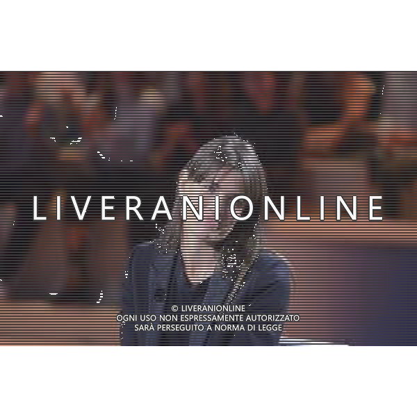 CHARLOTTE CASIRAGHI durante l\'intervista di apertura della prima puntata de \' Le Parole della Settimana \' condotto da Massimo Gramellini presso gli studi Rai di Milano 05.10.2019 ©Gazzaniga / AGENZIA ALDO LIVERANI SAS