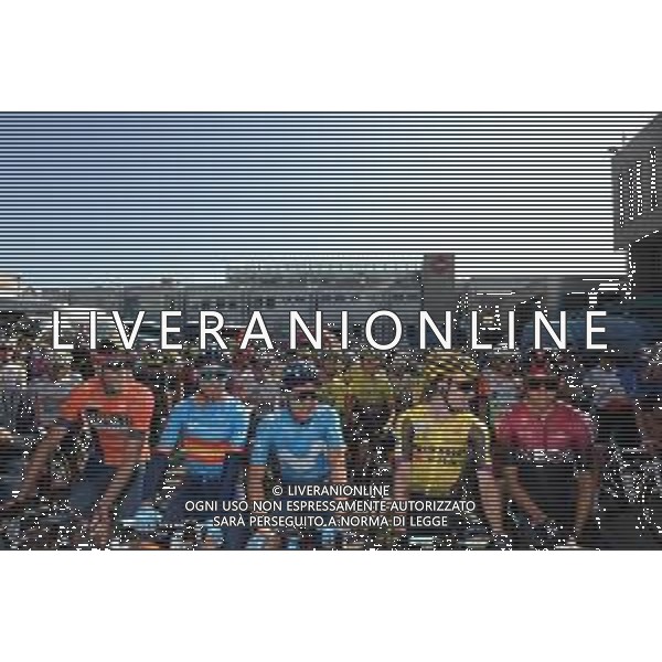 04-10-2019 Giro Dell\'emilia; 2019, Jumbo - Visma; 2019, Team Ineos; 2019, Movistar; 2019, Bahrain - Merida; Roglic, Primoz; Bernal Gomez, Arley; Carapaz Antonio, Richard Antonio; Valverde, Alejandro; Nibali, Vincenzo; Bologna Fiera; / AGENZIA ALDO LIVERANI SAS