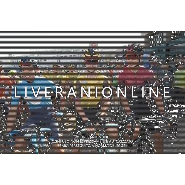 04-10-2019 Giro Dell\'emilia; 2019, Jumbo - Visma; 2019, Team Ineos; 2019, Movistar; Roglic, Primoz; Bernal Gomez, Arley; Carapaz Antonio, Richard Antonio; Bologna Fiera; / AGENZIA ALDO LIVERANI SAS