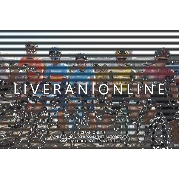 04-10-2019 Giro Dell\'emilia; 2019, Jumbo - Visma; 2019, Team Ineos; 2019, Movistar; 2019, Bahrain - Merida; Roglic, Primoz; Bernal Gomez, Arley; Carapaz Antonio, Richard Antonio; Valverde, Alejandro; Nibali, Vincenzo; Bologna Fiera; / AGENZIA ALDO LIVERANI SAS