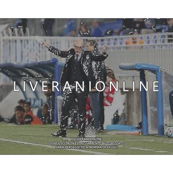 Novara 05-10-2019 Stadio S.Piola - Campionato lega pro gir A Novara - Pro Vercelli nella foto Bancheri Simone Allenatore si dispera foto Antonio Saia - ag. Aldo Liverani sas