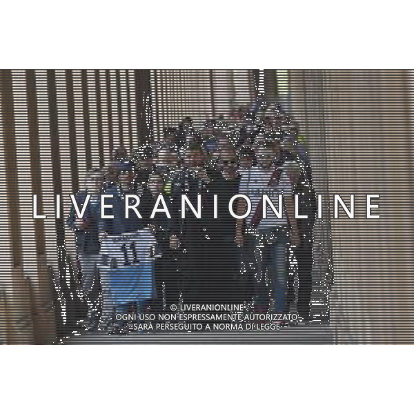 06-10-2019 BOLOGNA SANTUARIO DI SAN LUCA I TIFOSI DI BOLOGNA E LAZIO IN PROCESSIONE PER SINISA MIHAJLOVIC RICOVERATO IN OSPEDALE PER LEUCEMIA FOTO OPTIMA-AG ALDO LIVERANI SAS