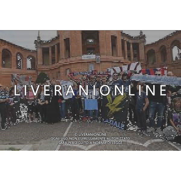 06-10-2019 BOLOGNA SANTUARIO DI SAN LUCA I TIFOSI DI BOLOGNA E LAZIO IN PROCESSIONE PER SINISA MIHAJLOVIC RICOVERATO IN OSPEDALE PER LEUCEMIA FOTO OPTIMA-AG ALDO LIVERANI SAS