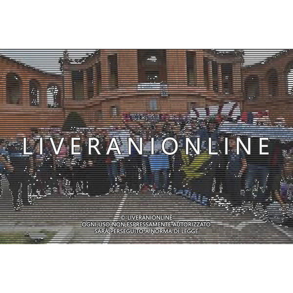 06-10-2019 BOLOGNA SANTUARIO DI SAN LUCA I TIFOSI DI BOLOGNA E LAZIO IN PROCESSIONE PER SINISA MIHAJLOVIC RICOVERATO IN OSPEDALE PER LEUCEMIA FOTO OPTIMA-AG ALDO LIVERANI SAS