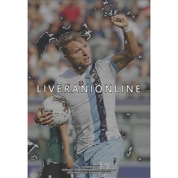 Bologna - Lazio Campionato di Calcio Serie A TIM 06/10/2019 nella foto: Esultanza di Ciro Immobile (s.s.lazio) dopo il gol ©Claudio Zamagni/Agenzia Aldo Liverani Immobile Ciro (s.s.lazio) celebrates after scoring a goal during Italian Serie A soccer match between BOLOGNA F.C. and S.S. LAZIO at Renato Dall\'Ara Stadium in Bologna on October 06 2019 photo credit by Claudio Zamagni/Aldo Liverani Photo Agency / AGENZIA ALDO LIVERANI SAS