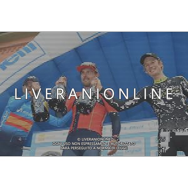 06-10-2019 Gp Beghelli; 2019, Bahrain - Merida; 2019, Movistar; 2019, Mitchelton - Scott; Colbrelli, Sonny; Valverde, Alejandro; Haig, Jack; Monteveglio; ©SIROTTI / AGENZIA ALDO LIVERANI SAS