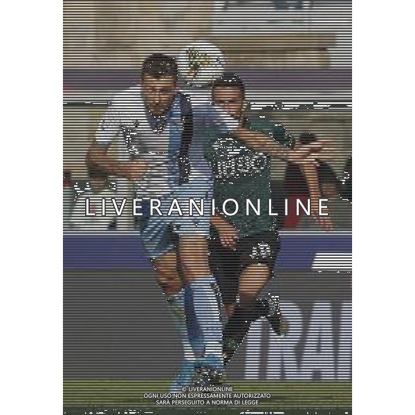 Bologna - Lazio Campionato di Calcio Serie A TIM 06/10/2019 nella foto: Acerbi Francesco (s.s.Lazio) e Nicola sansone ©Claudio Zamagni/Agenzia Aldo Liverani Acerbi Francesco (s.s.Lazio) during Italian Serie A soccer match between BOLOGNA F.C. and S.S. LAZIO at Renato Dall\'Ara Stadium in Bologna on October 06 2019 photo credit by Claudio Zamagni/Aldo Liverani Photo Agency/ AGENZIA ALDO LIVERANI SAS
