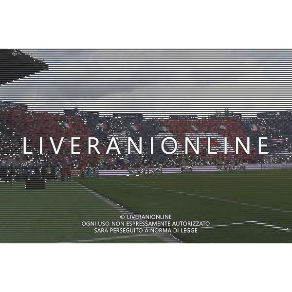 BOLOGNA - LAZIO Campionato di Calcio Serie A TIM 06.10.2019 NELLA FOTO striscioni dei tifosi del bologna - coreografia in curva - veduta panoramica interna stadio dall\'ara bologna ©OPTIMAFOTO / AGENZIA ALDO LIVERANI SAS