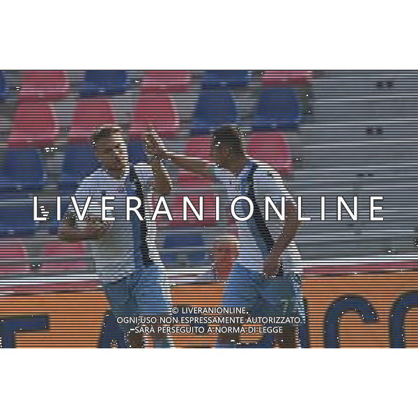 BOLOGNA - LAZIO Campionato di Calcio Serie A TIM 06.10.2019 NELLA FOTO esultanza dopo il gol di Ciro immobile con Adam Marusic ©OPTIMAFOTO / AGENZIA ALDO LIVERANI SAS