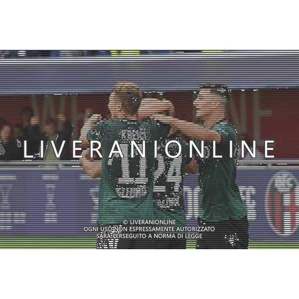 BOLOGNA - LAZIO Campionato di Calcio Serie A TIM 06.10.2019 NELLA FOTO esultanza dopo il gol di Rodrigo Palacio ©OPTIMAFOTO / AGENZIA ALDO LIVERANI SAS
