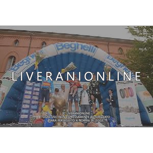 06-10-2019 Gp Beghelli; 2019, Bahrain - Merida; 2019, Movistar; 2019, Mitchelton - Scott; Colbrelli, Sonny; Valverde, Alejandro; Haig, Jack; Amici, Adriano; Beghelli, Gian Pietro; Monteveglio; ©SIROTTI / AGENZIA ALDO LIVERANI SAS
