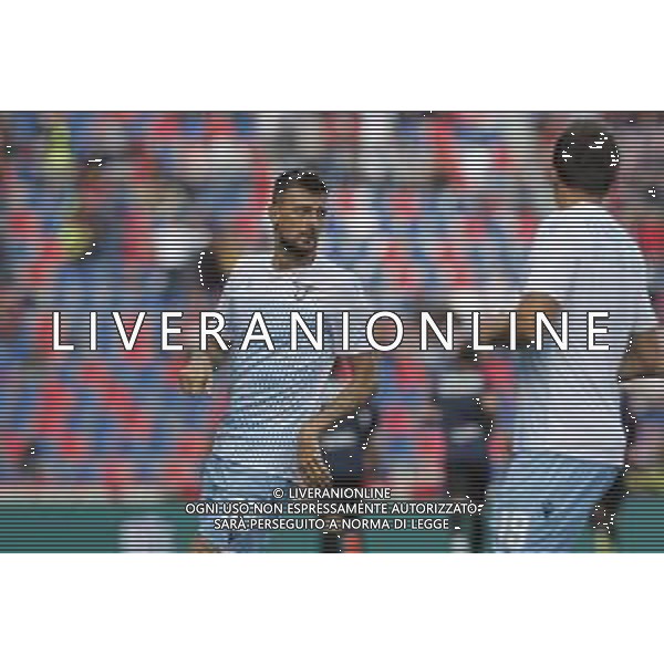 Bologna - Lazio Campionato di Calcio Serie A TIM 06/10/2019 nella foto: Acerbi Francesco (s.s.Lazio) durante il riscaldamento ©Claudio Zamagni/Agenzia Aldo Liverani Acerbi Francesco (s.s.Lazio) during warmup before Italian Serie A soccer match between BOLOGNA F.C. and S.S. LAZIO at Renato Dall\'Ara Stadium in Bologna on October 06 2019 photo credit by Claudio Zamagni/Aldo Liverani Photo Agency/ AGENZIA ALDO LIVERANI SAS