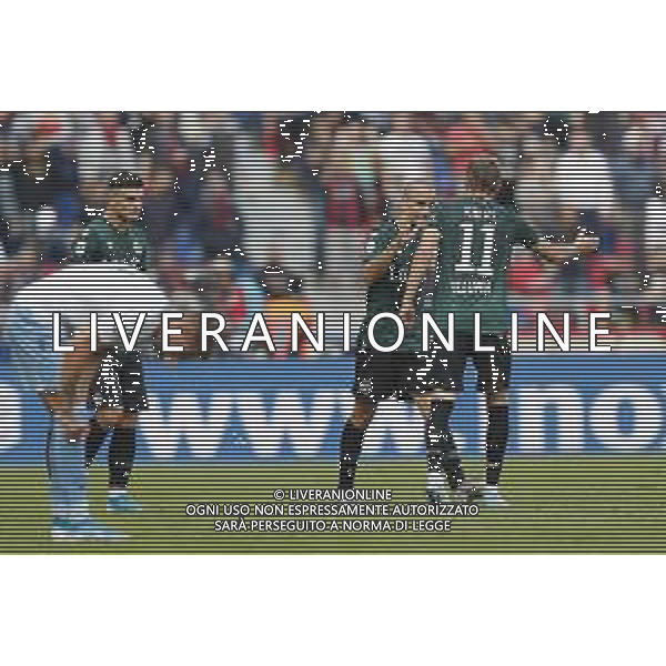 Bologna - Lazio Campionato di Calcio Serie A TIM 06/10/2019 nella foto: Esultanza bologna dopo il goal - Rodrigo Palacio con Ladislav Krejci ©Claudio Zamagni/Agenzia Aldo Liverani bologna celebrates after scoring a goal during Italian Serie A soccer match between BOLOGNA F.C. and S.S. LAZIO at Renato Dall\'Ara Stadium in Bologna on October 06 2019 photo credit by Claudio Zamagni/Aldo Liverani Photo Agency/ AGENZIA ALDO LIVERANI SAS