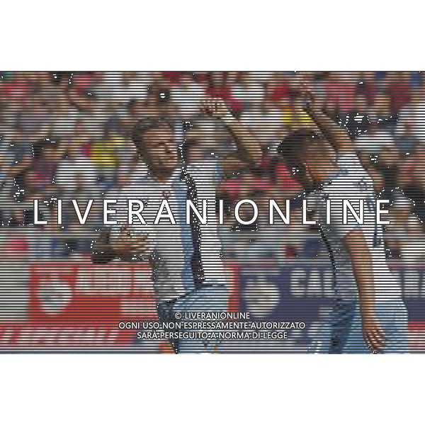 Bologna - Lazio Campionato di Calcio Serie A TIM 06/10/2019 nella foto: Immobile Ciro (s.s.lazio) Milinkovic-Savic Serjei (s.s.lazio) esultanza ©Claudio Zamagni/Agenzia Aldo Liverani Immobile Ciro (s.s.lazio) Milinkovic-Savic Serjei (s.s.lazio) during Italian Serie A soccer match between BOLOGNA F.C. and S.S. LAZIO at Renato Dall\'Ara Stadium in Bologna on October 06 2019 photo credit by Claudio Zamagni/Aldo Liverani Photo Agency/ AGENZIA ALDO LIVERANI SAS