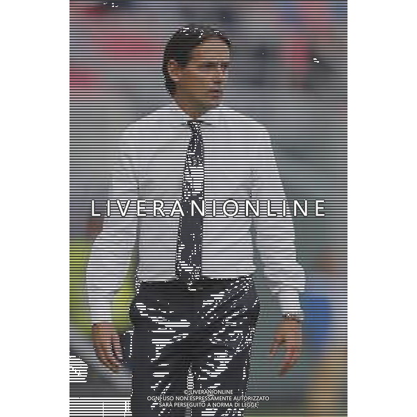 Bologna - Lazio Campionato di Calcio Serie A TIM 06/10/2019 nella foto: Coach Inzaghi Simone (s.s.lazio) ©Claudio Zamagni/Agenzia Aldo Liverani Coach Inzaghi Simone (s.s.lazio) during Italian Serie A soccer match between BOLOGNA F.C. and S.S. LAZIO at Renato Dall\'Ara Stadium in Bologna on October 06 2019 photo credit by Claudio Zamagni/Aldo Liverani Photo Agency/ AGENZIA ALDO LIVERANI SAS