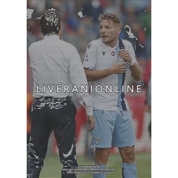 Bologna - Lazio Campionato di Calcio Serie A TIM 06/10/2019 nella foto: Coach Inzaghi Simone (s.s.lazio) Immobile Ciro (s.s.lazio) ©Claudio Zamagni/Agenzia Aldo Liverani Coach Inzaghi Simone (s.s.lazio) Immobile Ciro (s.s.lazio) during Italian Serie A soccer match between BOLOGNA F.C. and S.S. LAZIO at Renato Dall\'Ara Stadium in Bologna on October 06 2019 photo credit by Claudio Zamagni/Aldo Liverani Photo Agency/ AGENZIA ALDO LIVERANI SAS