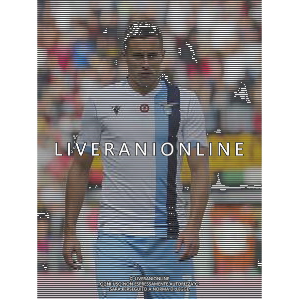 Bologna - Lazio Campionato di Calcio Serie A TIM 06/10/2019 nella foto: Marusic Adam (s.s.lazio) ©Claudio Zamagni/Agenzia Aldo Liverani Marusic Adam (s.s.lazio) during Italian Serie A soccer match between BOLOGNA F.C. and S.S. LAZIO at Renato Dall\'Ara Stadium in Bologna on October 06 2019 photo credit by Claudio Zamagni/Aldo Liverani Photo Agency/ AGENZIA ALDO LIVERANI SAS