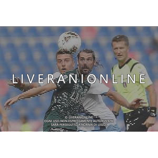 Bologna - Lazio Campionato di Calcio Serie A TIM 06/10/2019 nella foto: Poli Andrea (Bologna f.c.) Milinkovic-Savic Sergej (s.s.lazio) ©Claudio Zamagni/Agenzia Aldo Liverani Poli Andrea (Bologna f.c.) Milinkovic-Savic Serjei (s.s.lazio) during Italian Serie A soccer match between BOLOGNA F.C. and S.S. LAZIO at Renato Dall\'Ara Stadium in Bologna on October 06 2019 photo credit by Claudio Zamagni/Aldo Liverani Photo Agency/ AGENZIA ALDO LIVERANI SAS