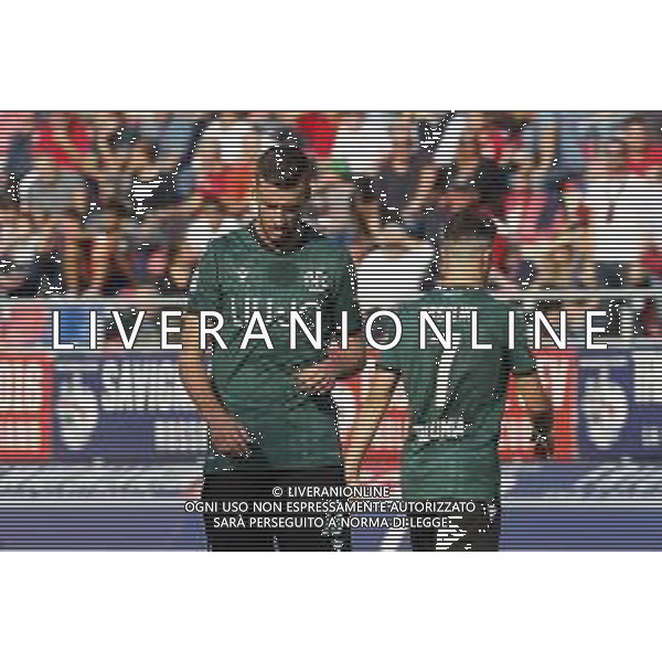 Bologna - Lazio Campionato di Calcio Serie A TIM 06/10/2019 nella foto: Bani Mattia(Bologna f.c.) Orsolini Riccardo (Bologna f.c.) ©Claudio Zamagni/Agenzia Aldo Liverani Bani Mattia(Bologna f.c.) Orsolini Riccardo (Bologna f.c.) during Italian Serie A soccer match between BOLOGNA F.C. and S.S. LAZIO at Renato Dall\'Ara Stadium in Bologna on October 06 2019 photo credit by Claudio Zamagni/Aldo Liverani Photo Agency/ AGENZIA ALDO LIVERANI SAS
