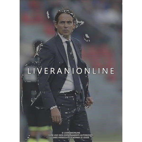 Bologna - Lazio Campionato di Calcio Serie A TIM 06/10/2019 nella foto: Coach Inzaghi Simone (s.s.lazio) ©Claudio Zamagni/Agenzia Aldo Liverani Coach Inzaghi Simone (s.s.lazio) during Italian Serie A soccer match between BOLOGNA F.C. and S.S. LAZIO at Renato Dall\'Ara Stadium in Bologna on October 06 2019 photo credit by Claudio Zamagni/Aldo Liverani Photo Agency/ AGENZIA ALDO LIVERANI SAS