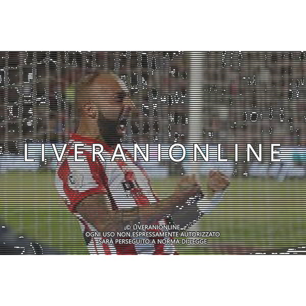VICENZA - CESENA CAMPIONATO CALCIO SERIE C 07.10.2019 NELLA FOTO ESULTANZA DOPO IL GOL SU RIGORE DI STEFANO GIACOMELLI ©GARBUIO / AGENZIA ALDO LIVERANI SAS