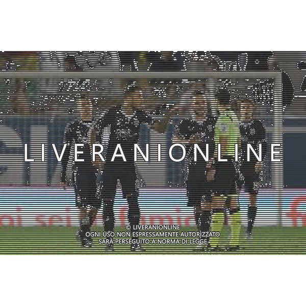 VICENZA - CESENA CAMPIONATO CALCIO SERIE C 07.10.2019 NELLA FOTO LE PROTESTE DEI GIOCATORI DEL CESENA A FINE GARA CON L\'ARBITRO ©GARBUIO / AGENZIA ALDO LIVERANI SAS