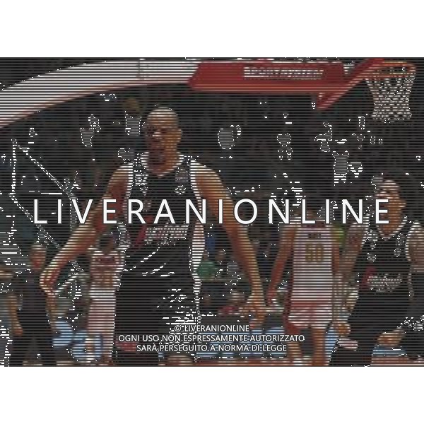 Segafredo Virtus Bologna vs Umana Reyer Venezia Campionato di Basket Serie A 06/10/2019 nella foto: ©Claudio Zamagni/Agenzia Aldo Liveraniesultanza Vincent Hunter(Segafredo Virtus Bologna) exultation of Vincent Hunter(Segafredo Virtus Bologna) during Italian Serie A Basketball match between Segafredo Virtus Bologna and Umana Reyer Venezia at PalaDozza in Bologna on October 06 2019 photo credit by Claudio Zamagni/Aldo Liverani Photo Agency / AGENZIA ALDO LIVERANI SAS