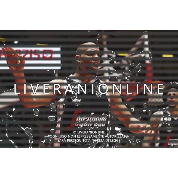 Segafredo Virtus Bologna vs Umana Reyer Venezia Campionato di Basket Serie A 06/10/2019 nella foto: esultanza Vincent Hunter(Segafredo Virtus Bologna) ©Claudio Zamagni/Agenzia Aldo Liverani exultation of Vincent Hunter(Segafredo Virtus Bologna) during Italian Serie A Basketball match between Segafredo Virtus Bologna and Umana Reyer Venezia at PalaDozza in Bologna on October 06 2019 photo credit by Claudio Zamagni/Aldo Liverani Photo Agency / AGENZIA ALDO LIVERANI SAS