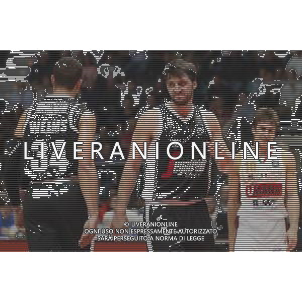 Segafredo Virtus Bologna vs Umana Reyer Venezia Campionato di Basket Serie A 06/10/2019 nella foto: Stean Markovic (Segafredo Virtus Bologna) Weems Kyle (Segafredo Virtus Bologna) De Nicolao Andrea(Umana Reyer Basket Venezia) ©Claudio Zamagni/Agenzia Aldo Liverani Stean Markovic (Segafredo Virtus Bologna) Weems Kyle (Segafredo Virtus Bologna) De Nicolao Andrea(Umana Reyer Basket Venezia) during Italian Serie A Basketball match between Segafredo Virtus Bologna and Umana Reyer Venezia at PalaDozza in Bologna on October 06 2019 photo credit by Claudio Zamagni/Aldo Liverani Photo Agency / AGENZIA ALDO LIVERANI SAS