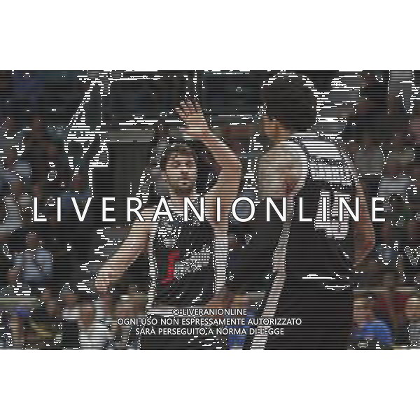 Segafredo Virtus Bologna vs Umana Reyer Venezia Campionato di Basket Serie A 06/10/2019 nella foto: esultanza Stean Markovic (Segafredo Virtus Bologna) Julian Ganble(Segafredo Virtus Bologna) ©Claudio Zamagni/Agenzia Aldo Liverani Stean Markovic (Segafredo Virtus Bologna) Julian Ganble(Segafredo Virtus Bologna) during Italian Serie A Basketball match between Segafredo Virtus Bologna and Umana Reyer Venezia at PalaDozza in Bologna on October 06 2019 photo credit by Claudio Zamagni/Aldo Liverani Photo Agency / AGENZIA ALDO LIVERANI SAS
