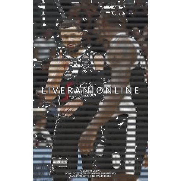 Segafredo Virtus Bologna vs Umana Reyer Venezia Campionato di Basket Serie A 06/10/2019 nella foto: Weems Kyle (Segafredo Virtus Bologna) Frank Brandon Gaines (Segafredo Virtus Bologna) ©Claudio Zamagni/Agenzia Aldo Liverani Weems Kyle (Segafredo Virtus Bologna) Frank Brandon Gaines (Segafredo Virtus Bologna) during Italian Serie A Basketball match between Segafredo Virtus Bologna and Umana Reyer Venezia at PalaDozza in Bologna on October 06 2019 photo credit by Claudio Zamagni/Aldo Liverani Photo Agency / AGENZIA ALDO LIVERANI SAS