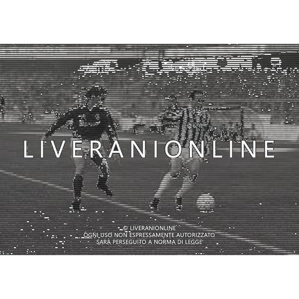 17-11-1991 TORINO-CAMPIONATO DI CALCIO SERIE A JUVENTUS TORINO 1-0 NELLA FOTO SALVATORE SCHILLACI E ROBERTO MUSSI AG ALDO LIVERANI SAS