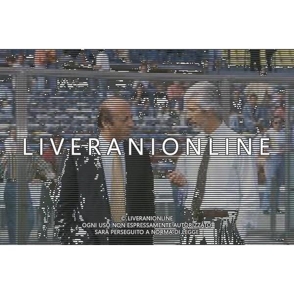 RETROSPETTIVA LUCIANO MOGGI DIRIGENTE SPORTIVO NELLA FOTO LUCIANO MOGGI CON GIAMBATTISTA PASTORELLO AG ALDO LIVERANI SAS