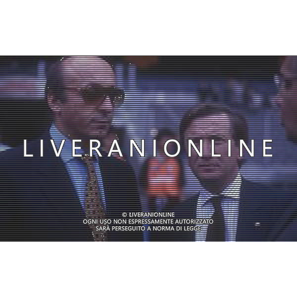 RETROSPETTIVA LUCIANO MOGGI DIRIGENTE SPORTIVO NELLA FOTO LUCIANO MOGGI CON IL PRESIDENTE DEL TORINO CALCIO MAURO BORSANO AG ALDO LIVERANI SAS