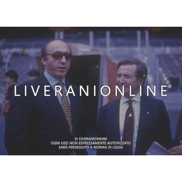 RETROSPETTIVA LUCIANO MOGGI DIRIGENTE SPORTIVO NELLA FOTO LUCIANO MOGGI CON IL PRESIDENTE DEL TORINO CALCIO MAURO BORSANO AG ALDO LIVERANI SAS